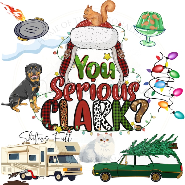 You Serious Clark Png File, Christmas Movie Png, Classic Christmas Movie Png, Station-Wagon Christmas Png