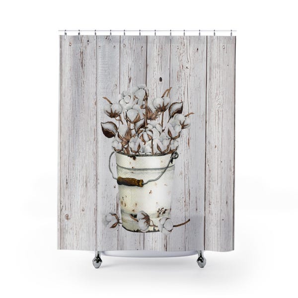 Rustic Farmhouse Shower Curtains - Etsy