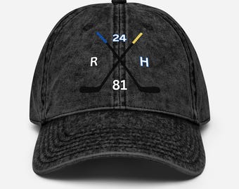 Vintage Embroidered Hockey Dad Cap | Unisex Cotton Twill