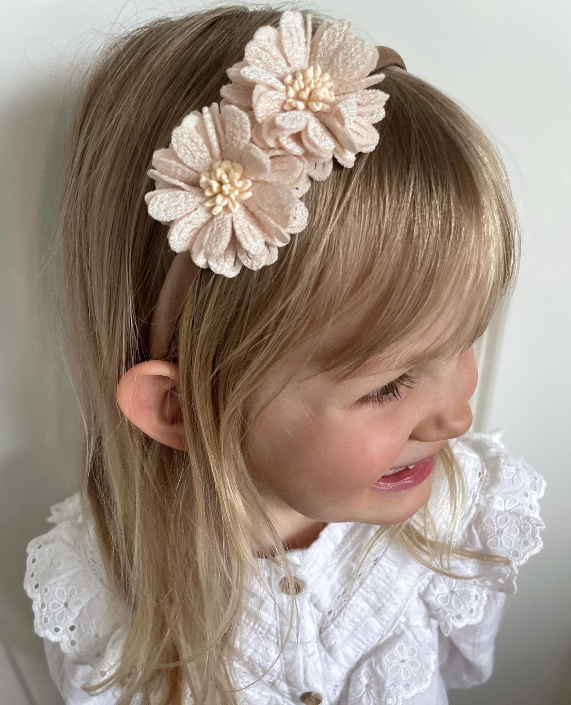Cerchietto per capelli da donna, con strass scintillanti, perle, fiori, farfalla, per capelli, per capelli, per bambini, donne, ragazze, S