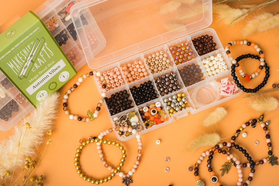 Autumn Deluxe DIY Bead Kit Make Your Own Stretchy Bracelet Etsy