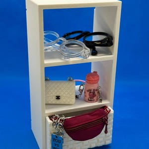 Labubu Accessory Shelf Unit with Drawer - Display your Labubu accessories!