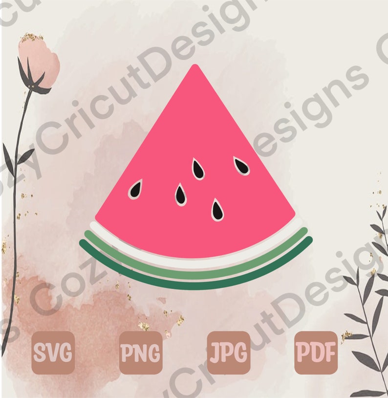 Watermelon Svg Watermelon Wedge Svg Melon Svg Summer Fruit Etsy