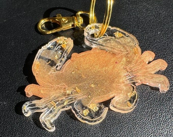 Resin Crab Keychain