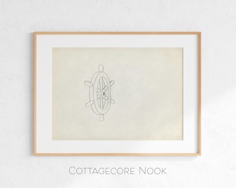 Steamboat Willie Animation Sketch 1928, Bootsrad Zeichnung (Digitaler Download)