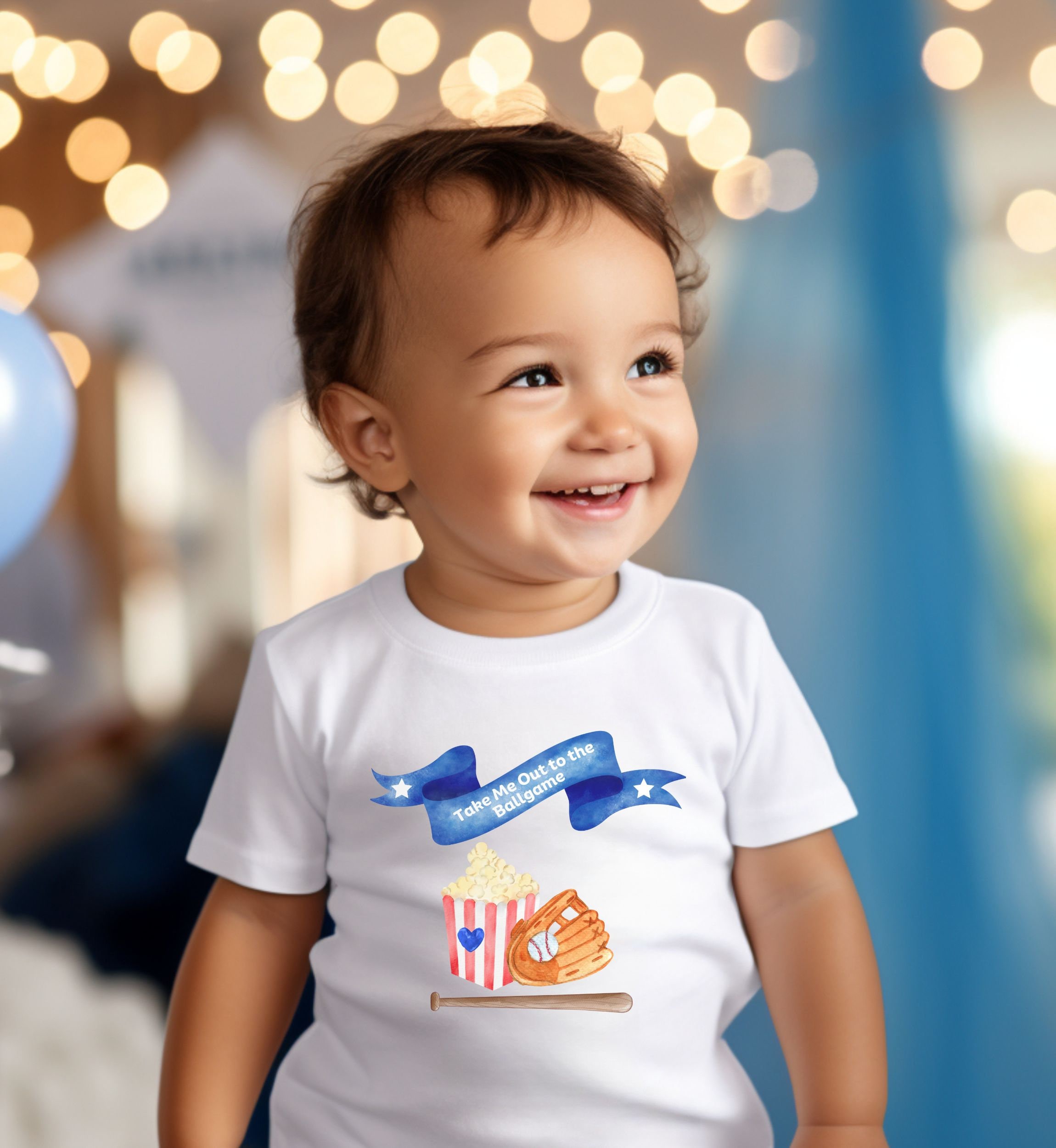 Infant Fine Jersey Tee. Take Me Out to the Ballgame Tee. 