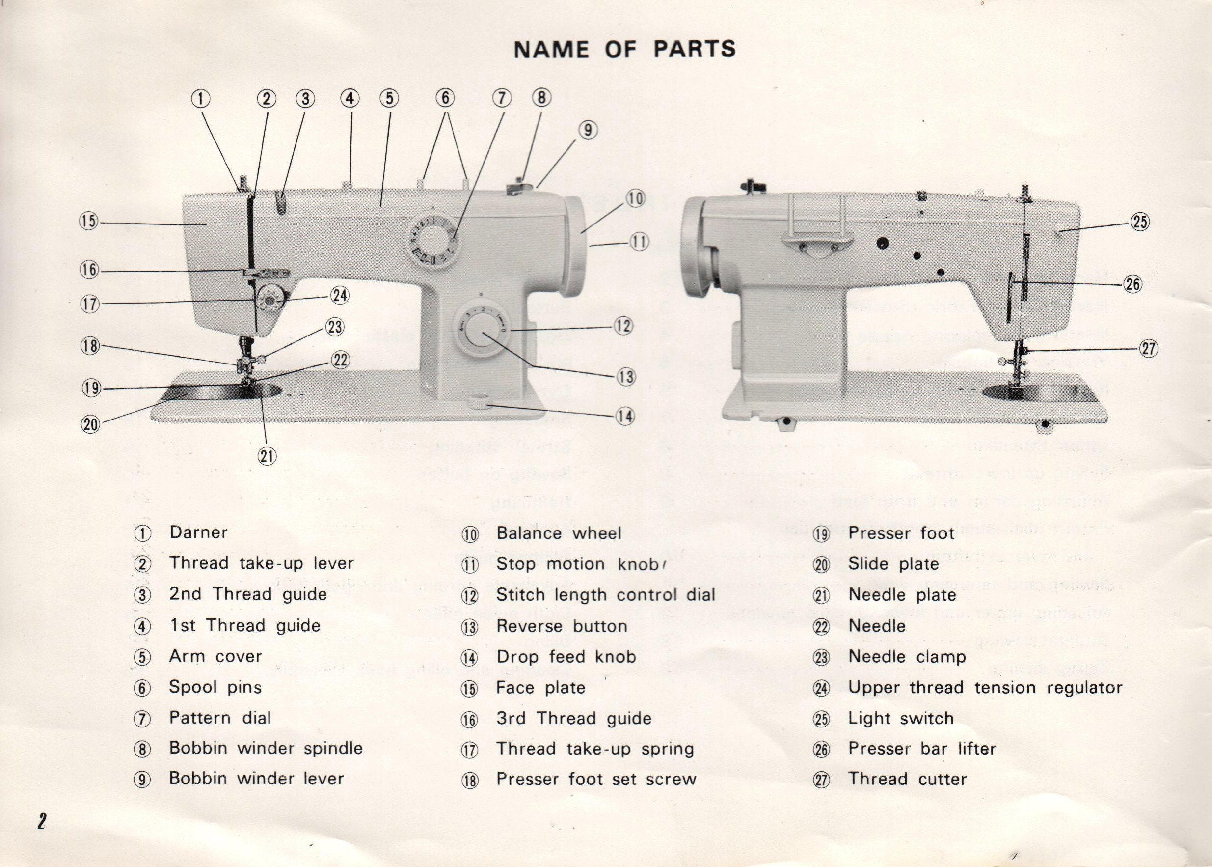 Necchi Alco Allyn International Stretch Stitch Vintage Sewing Machine Manual, Model 100, PDF, 50