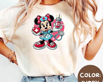Disney Nurse Shirt, Mickey and Friends, Magic Kingdom Tee