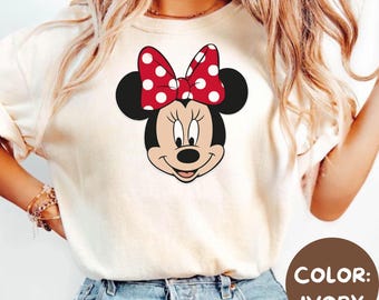 Vintage Minnie Mouse Sketch T-Shirt, Retro Disney Family Trip Tee