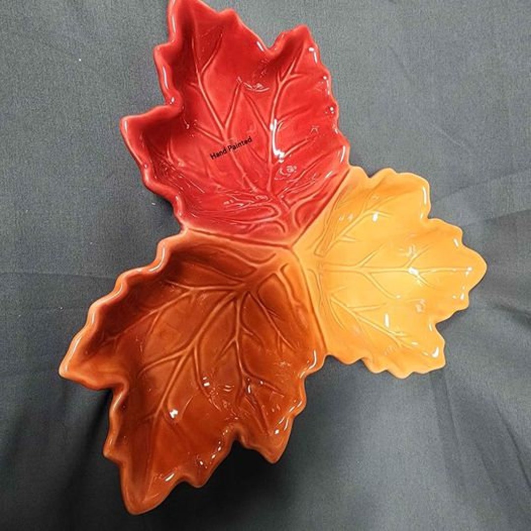 Kohl's Celebrate Together Fall Leaf Trinket Tray/candy Etsy