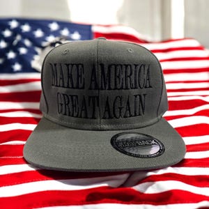 MAGA Hat, Make America Great Again Hat, Trump Caps, Patriotic Hat, MAGA Flatbill Snapback Trucker Hat