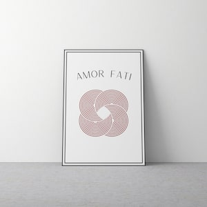 Stoic Poster, Stoicism Art, Amor Fati, Stoic Gift, Philosophy Gift, Daily Stoic Poster, Inspirational Poster, Marcus Aurelius, Philosophy
