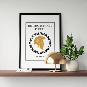 Stoic Home Décor Wall Art Poster Inspirational Quote Printable Wall Art Affirmation Art Seneca Roman Gifts Marcus Aurelius Positive Thinking