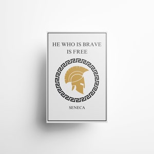 Stoic Poster, Stoicism Art, Seneca, Stoic Gift, Philosophy Gift, Daily Stoic Poster, Inspirational Poster, Marcus Aurelius, Philosophy Art