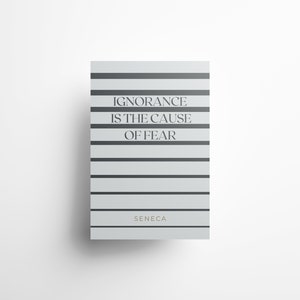 Stoic Poster, Stoicism Art, Seneca, Stoic Gift, Philosophy Gift, Daily Stoic Poster, Inspirational Poster, Marcus Aurelius, Philosophy Art