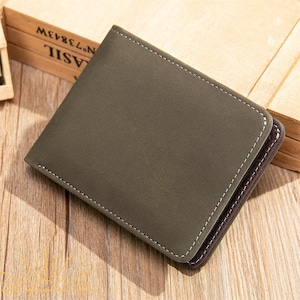 Handmade wallet leather wallet Bifold wallet Slim wallet Men&#39;s leather wallet RFID wallet Engraved Personalized walletMinimalist wallet