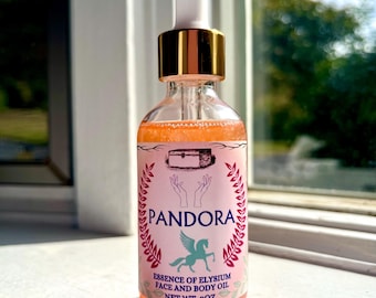 Aceite brillante para rostro, cabello y cuerpo de peonía rosa y almizcle blanco