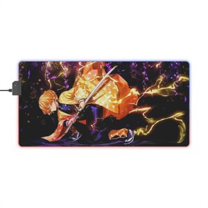 Demon Slayer Anime background gaming pad mouse large gaming mat for PC or Desk anime game mat