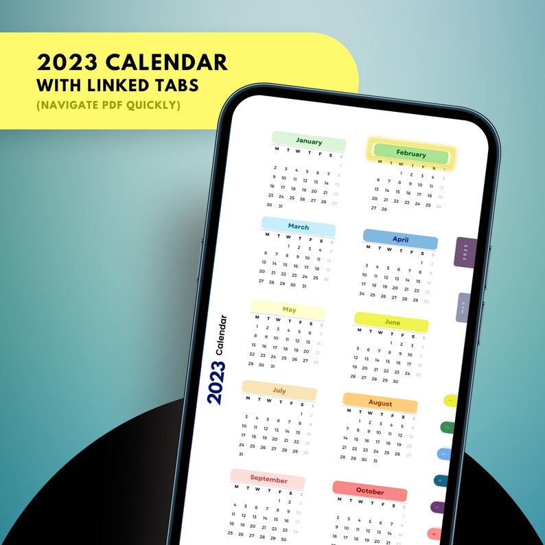 Samsung Galaxy S23 Ultra Digital Planner / 2023 Calendar / Android