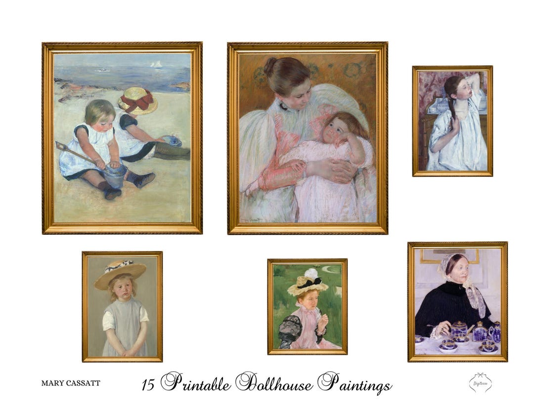 CUSTOM LISTING 1:6 Scale Printable Dollhouse Art Bundle - Etsy