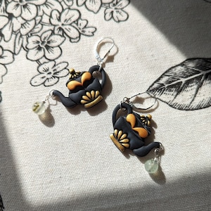 Kettles On, Love | Teapot Earrings | Handmade Polymer Clay Earrings | Tea Lover |