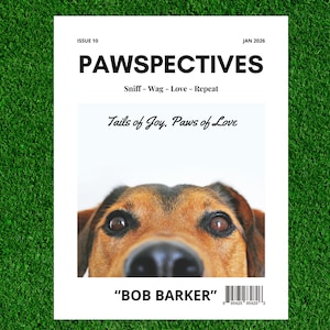 Hund Magazin Cover, Haustier Magazin Cover, Welpen Magazin, Tierliebhaber, Hunde Liebhaber, Hunde Magazin einladen, Haustier Einladung, Hunde Geschenk