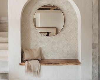 Neutral Abstract Wallpaper Peel and Stick | Modern Minimal Wall Decor | Removable Canvas Textured Wallpaper | Accent Wall