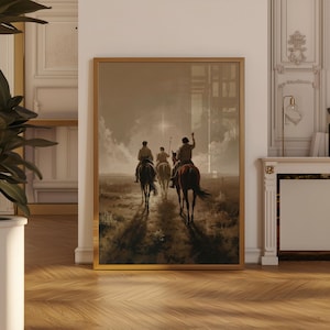 Three Wise Men Wall Art Print Christian Wall Art Christmas Decor Nativity Scene Wall Art Print Biblical Magi Christmas Art