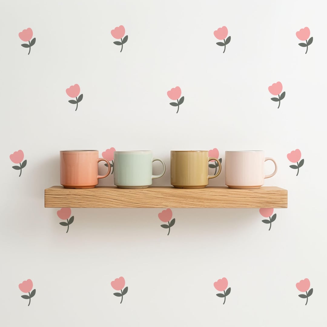 Autocollant Mural Décoratif – Thème Jardin Féerique Avec Tournesol Et Champignon – Pour Chambre De Bébé Ou Enfant
