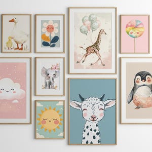 100 decorazioni murali per bambini / Set di decorazioni murali / Decorazioni murali per la cameretta dei bambini / Decorazioni per la sala giochi / Decorazioni per la cameretta dei bambini / DOWNLOAD DIGITALE