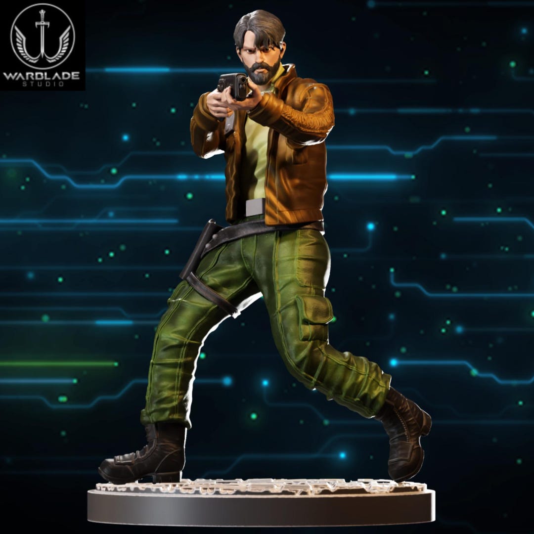 Cassian Andor Star Wars Character - SW Shatterpoint Compatible (40mm ...