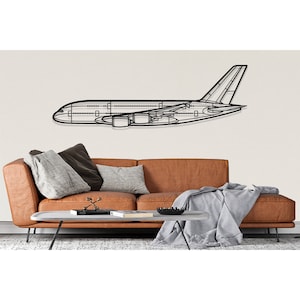 Airbus A380 800 Airplane Silhouette Metal Wall Art, Plane Silhouette Wall Art, Custom Aircraft Wall Art, Metal Wall Decor, Pilot Gifts
