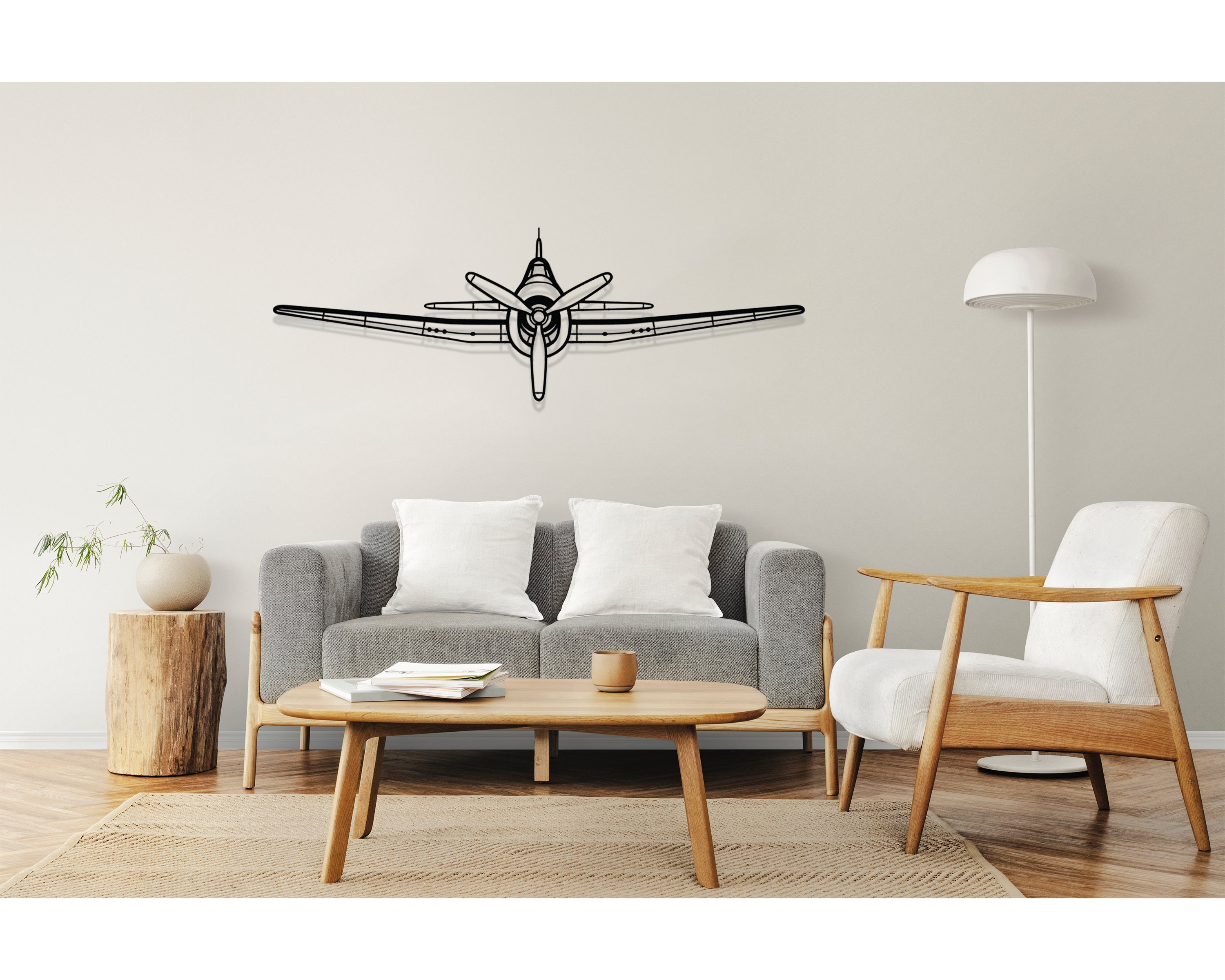 Grumman F6F Hellcat Plane Silhouette Metal Wall Art Airplane - Etsy