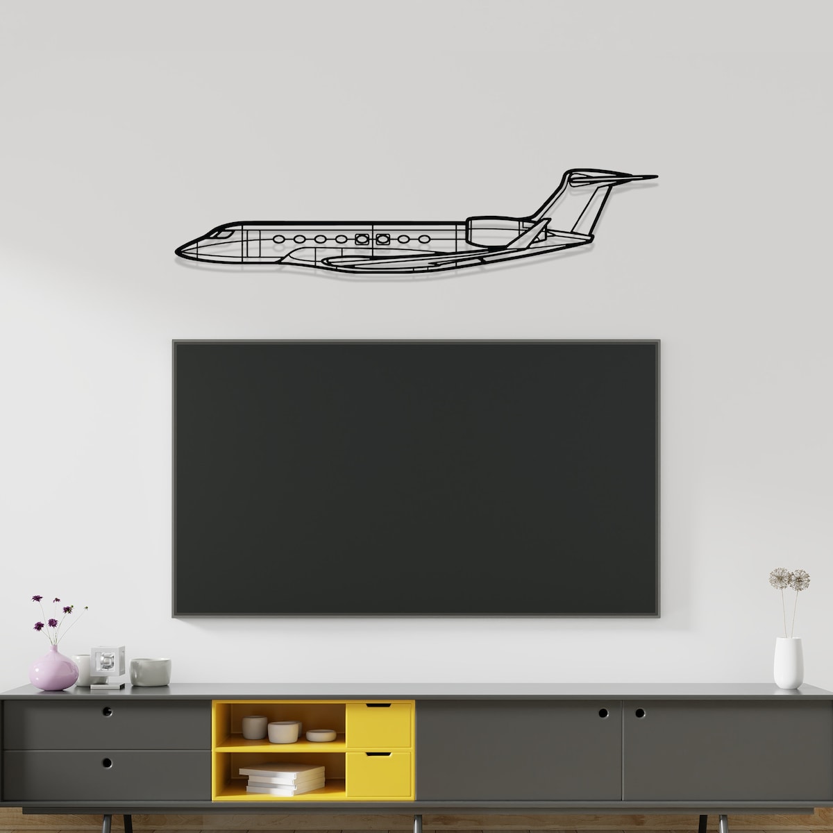 Gulfstream G650 Silhouette Metal Wall Art, Airplane Silhouette Wall Decor, Custom Aircraft Wall Art, Metal Wall Decor, Office Decor - Etsy