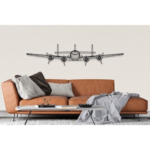 Lockheed L-749A Plane Silhouette Metal Wall Art, Airplane Silhouette Wall Art, Custom Aircraft Wall Art, Metal Wall Art, Pilot Gifts