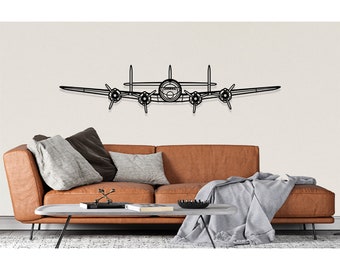 Lockheed L-749A Plane Silhouette Metal Wall Art, Airplane Silhouette Wall Art, Custom Aircraft Wall Art, Metal Wall Art, Pilot Gifts