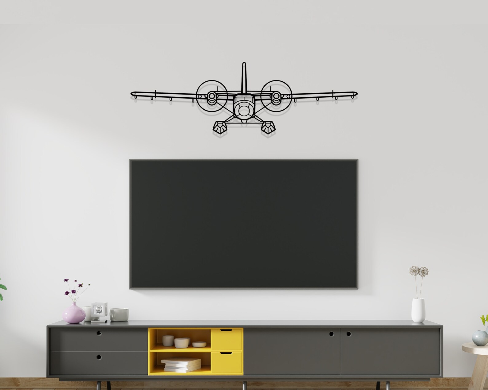 Metal Wall Art For Man Cave Reference: Twin Otter Aircraft Silhouette Metal Wall Art Man Cave Decor