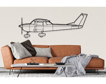 Cessna 150 Airplane Silhouette Metal Wall Art, Plane Silhouette Wall Art, Custom Aircraft Wall Art, Metal Wall Decor, Pilot Gifts