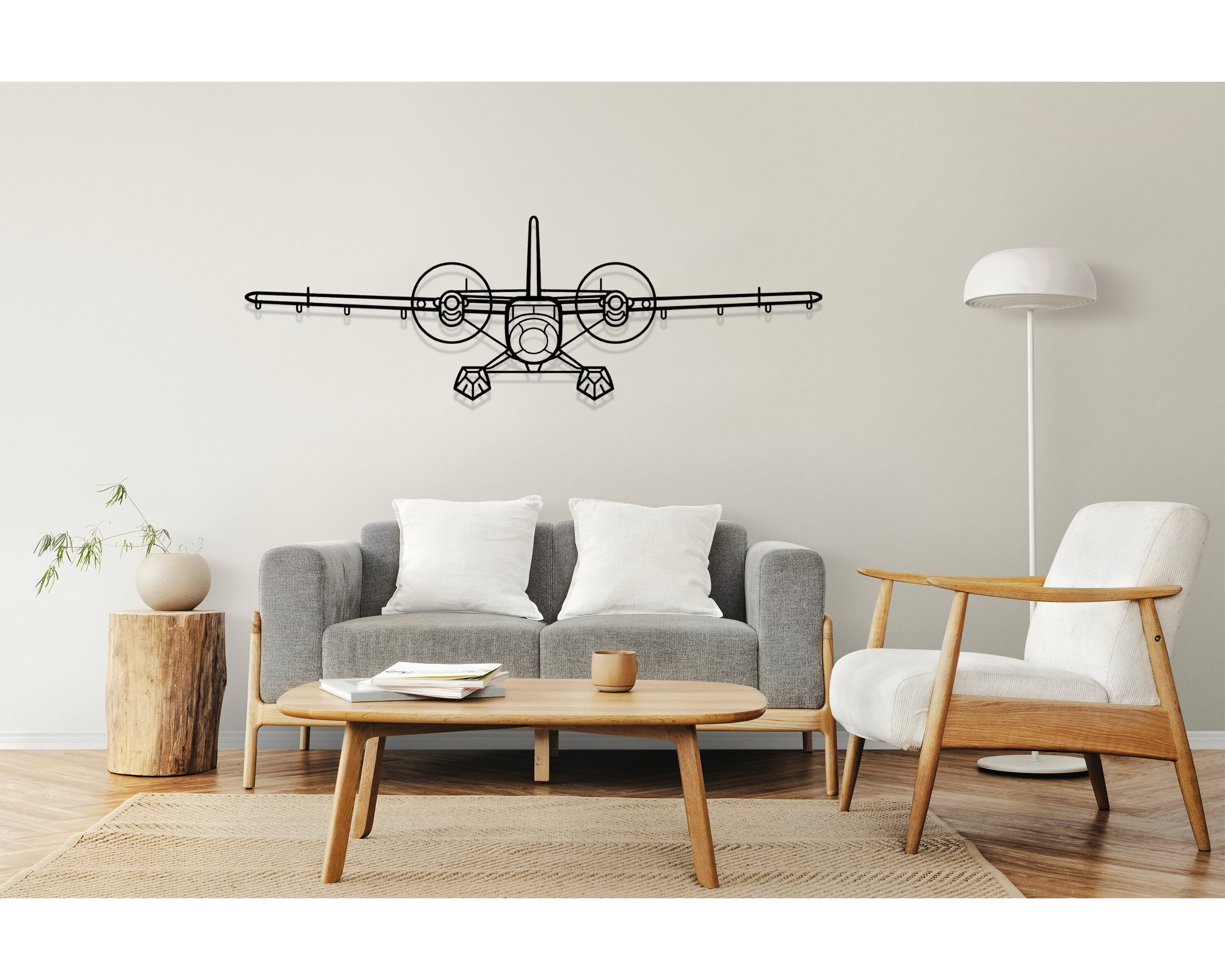 Photo inspiration: Fresh Look at Twin Otter Aircraft Silhouette Metal Wall Art Man Cave Decor