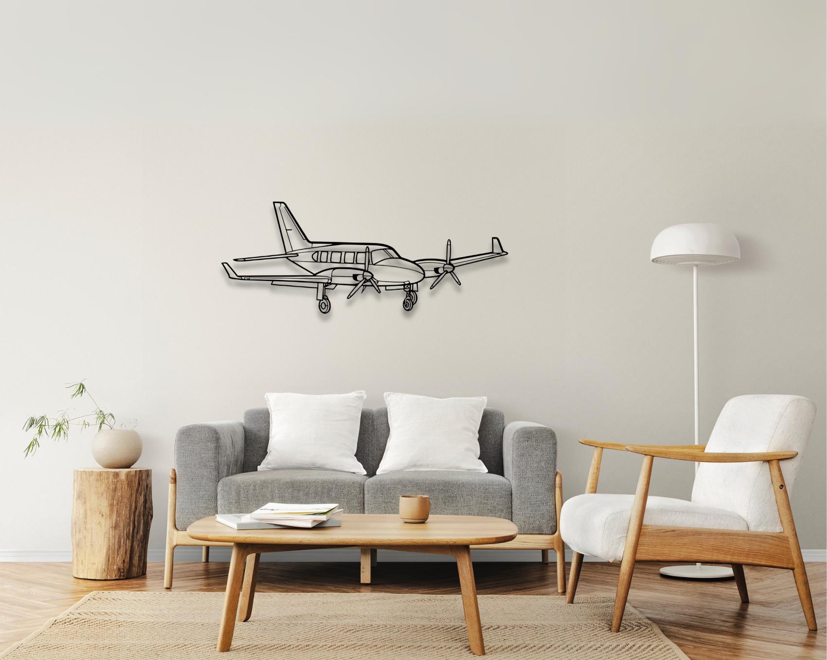 Mooney Aircraft Logo Plane Jet Airplane Vintage Retro Wall Décor Metal