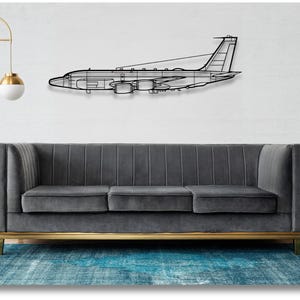 Boeing RC-135 Rivet Joint Silhouette Metal Wall Art, Plane Silhouette Wall Art, Custom Aircraft Wall Art, Metal Wall Decor, Pilot Gifts