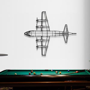 Lockheed P-3 Orion Silhouette Metal Wall Art, Plane Silhouette Wall Art, Custom Aircraft Wall Art, Metal Wall Decor, Pilot Gifts, Home decor