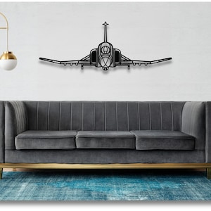McDonnell Douglas F-4 Phantom Silhouette Metal Wall Art, Plane Silhouette Wall Art, Custom Aircraft Wall Art, Metal Wall Decor, Pilot Gifts