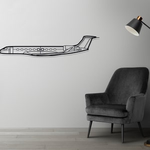 Gulfstream G700 Airplane Silhouette Metal Wall Art, Plane Silhouette Wall Art, Custom Aircraft Wall Art, Metal Wall Decor, Pilot Gifts image 5