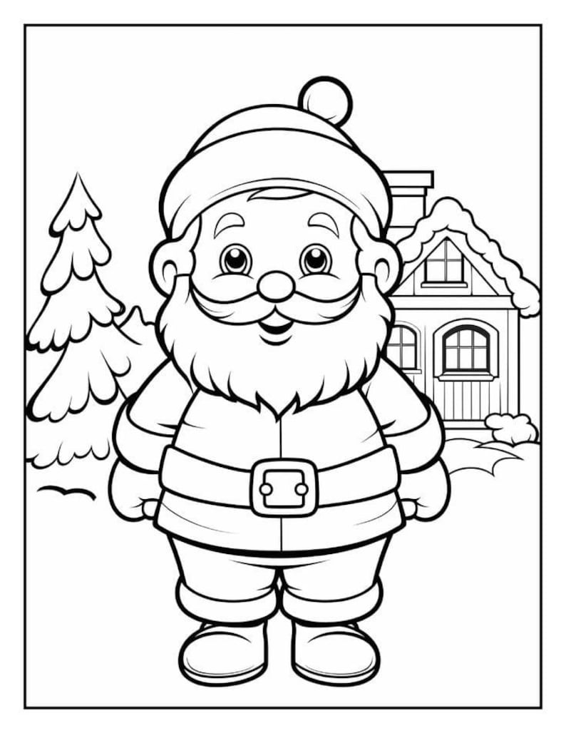 Christmas Coloring Pages, Printable Coloring Pages, Cute Coloring