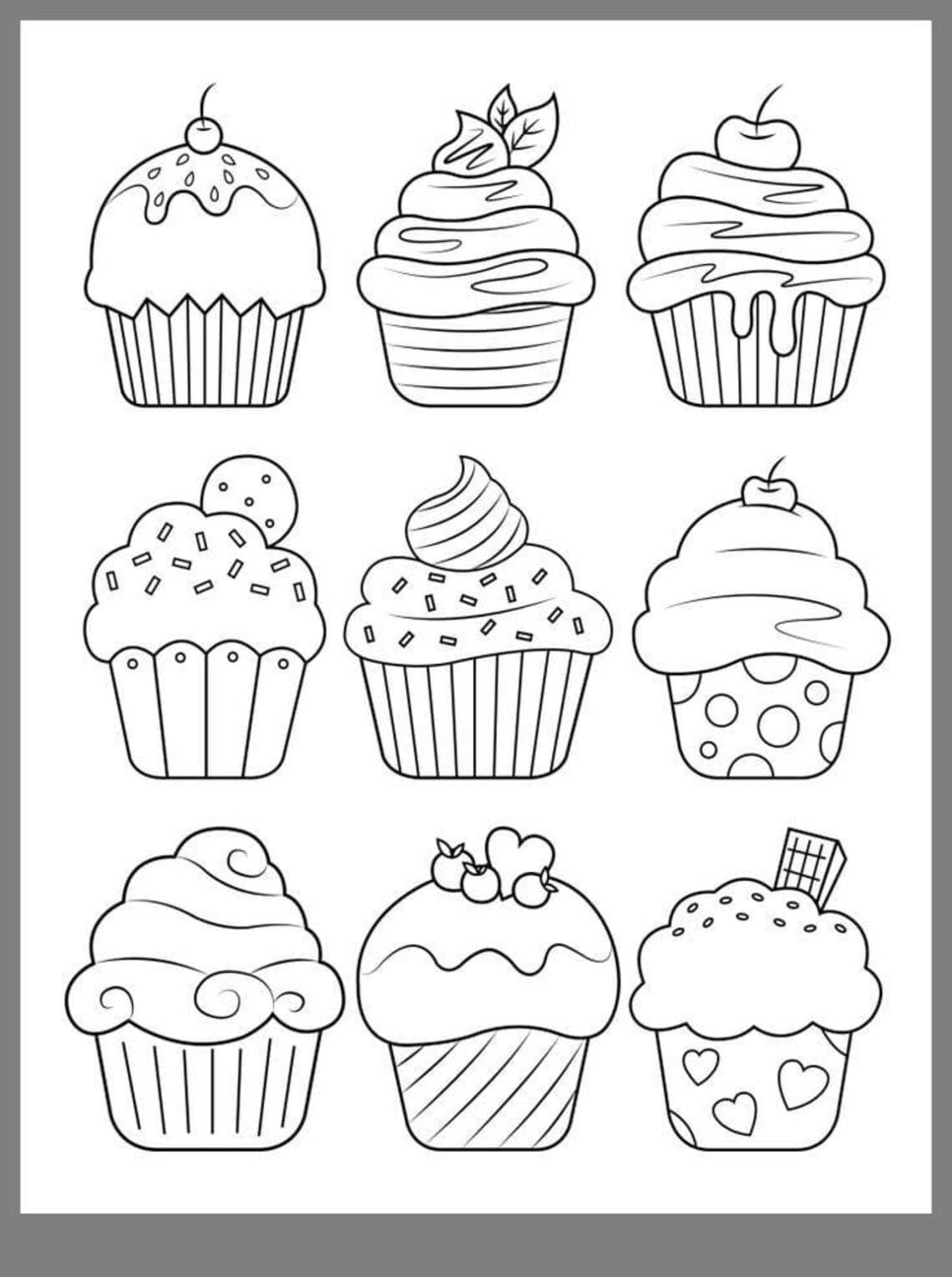Cakes Coloring Pages, Printable Coloring Pages, Fun Coloring Activities