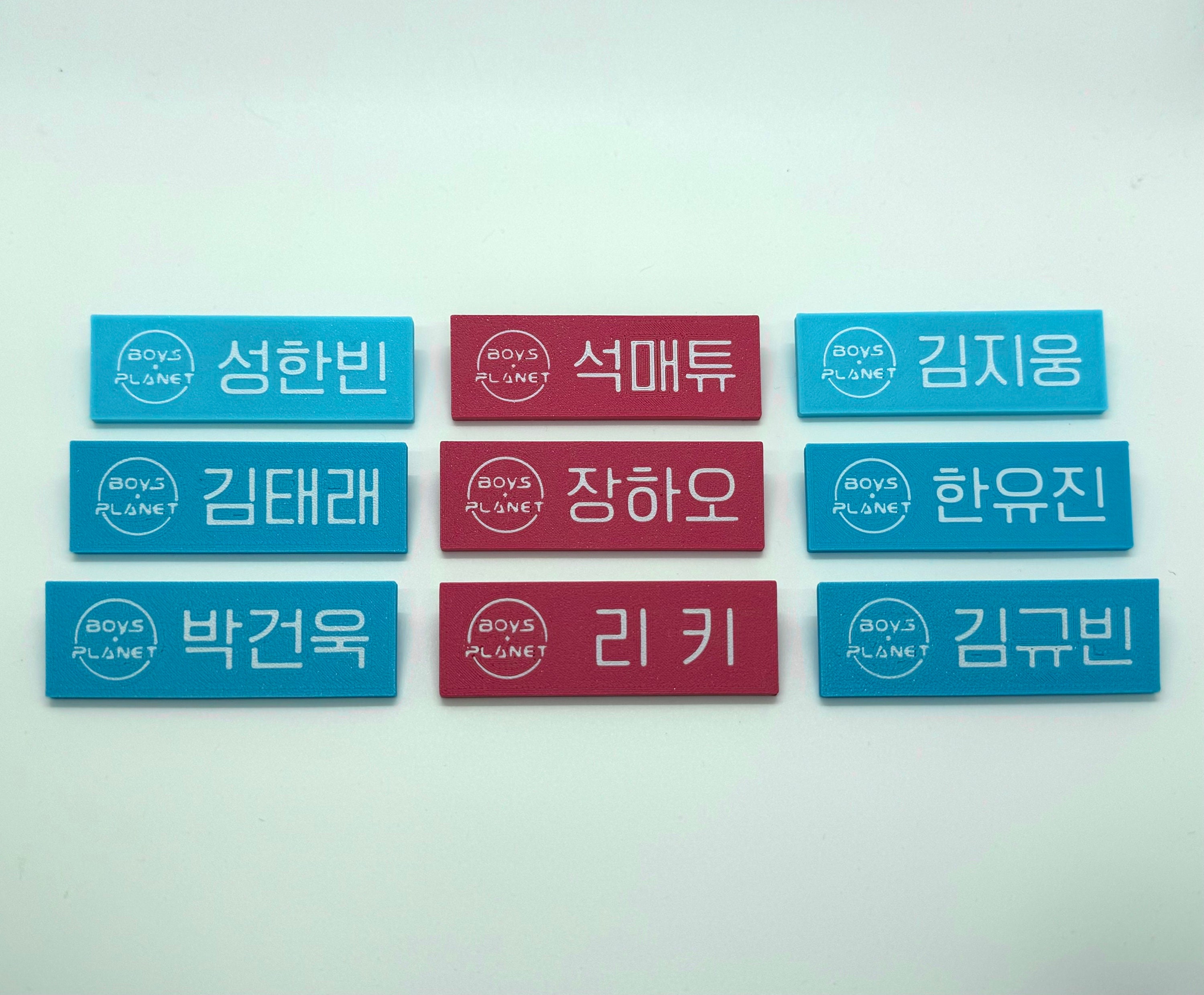 ZEROBASEONE ZB1 BOYSPLANET Inspired Name Tag Badges Mnet
