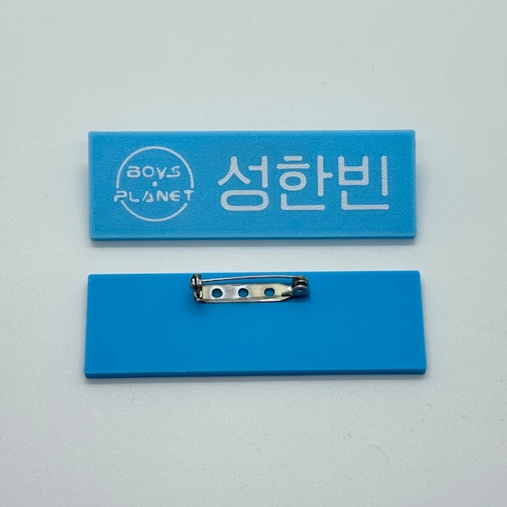 ZEROBASEONE ZB1 BOYSPLANET Inspired Name Tag Badges Mnet