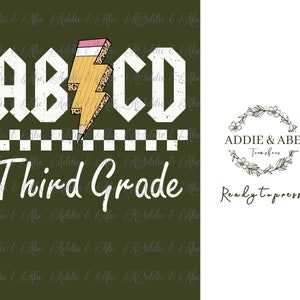 Third grade DTF Transfer| Back to school DTF Transfer