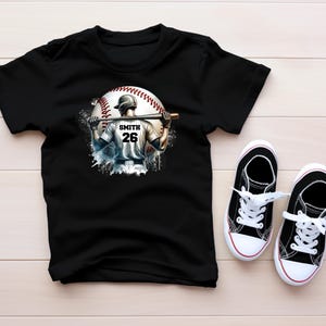 Custom Baseball Player DTF Transfer, Personalized Name & Number bild 2